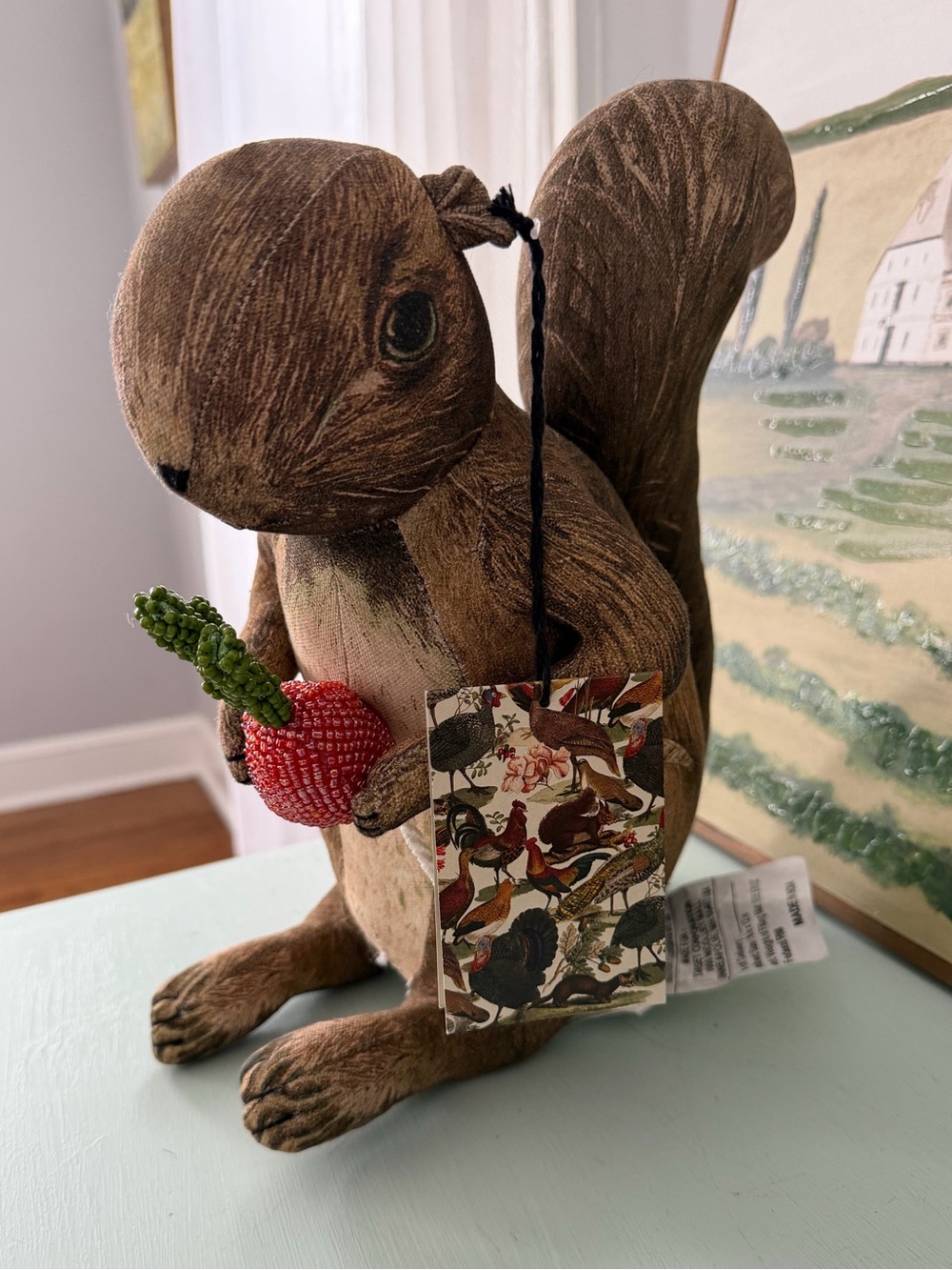 John Derian for Target Squirrel Decorative Pillow – Woodland Animal Plush Accent